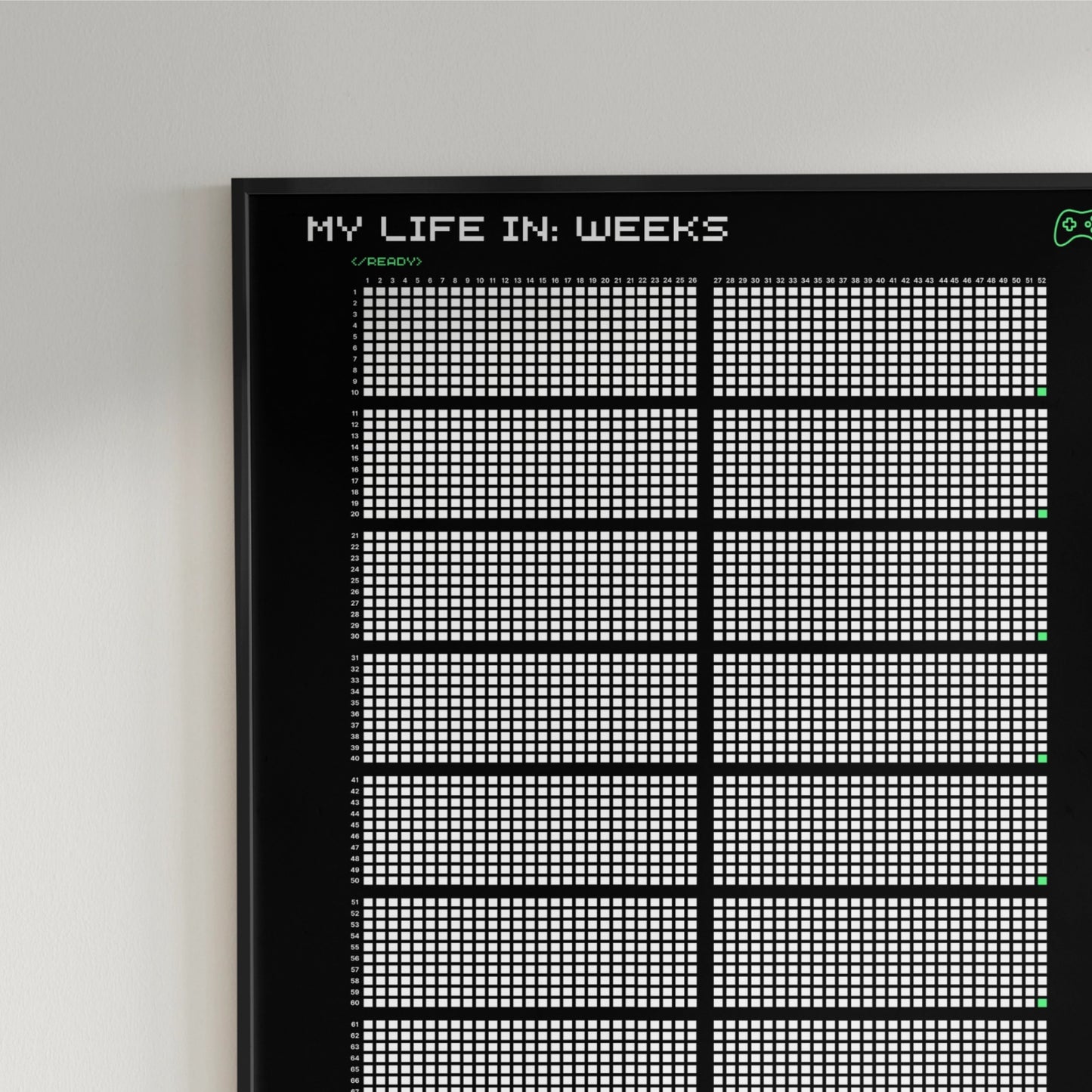 MEMENTO MORI | LIFE CALENDER - ACRYLIC BOARD - GAME MODE