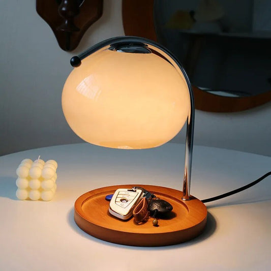 Vintage Glass Candle Warmer Table Lamp | Shenzation